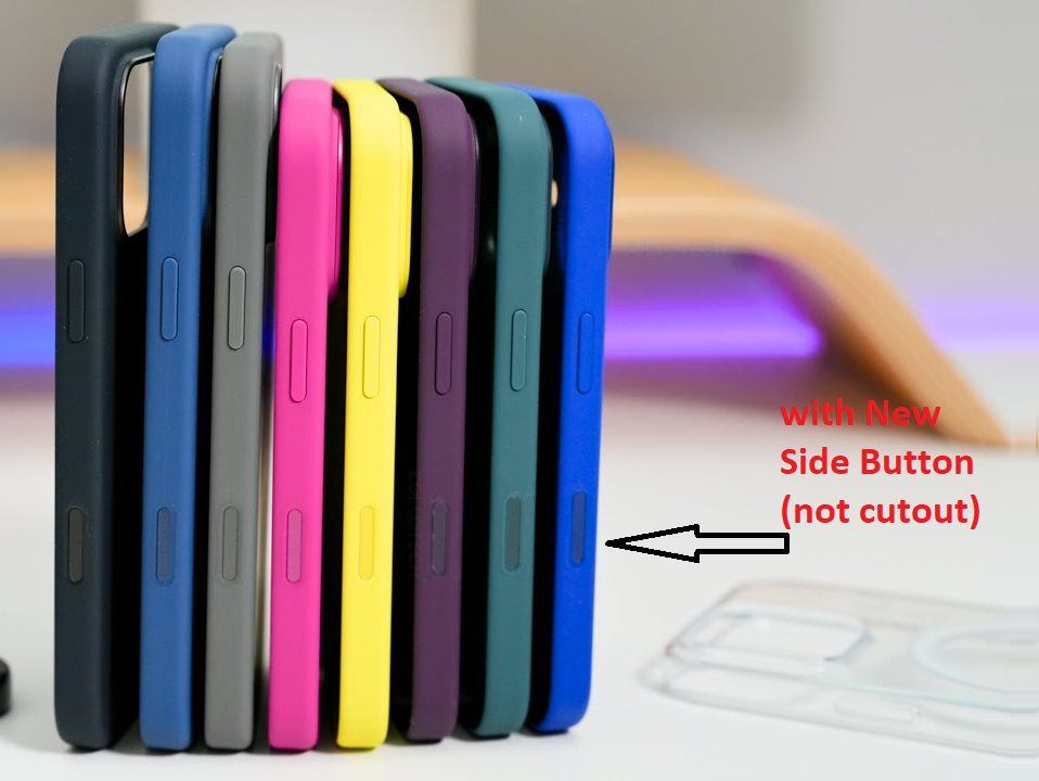 iPhone 16 Pro Max Silicon Case Magsafe New Camera Control Button - Denim